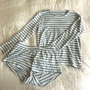 LAKE Pajamas Pima Long-Short Weekend Set